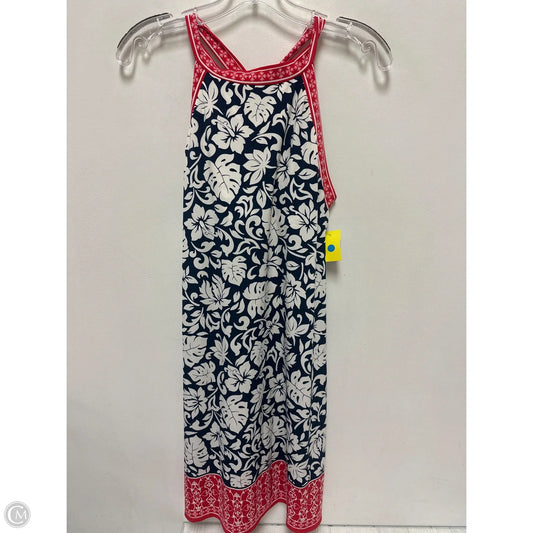 Dress Casual Short By Max Studio In Blue & Red, Size: L