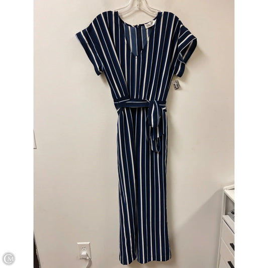 Jumpsuit By Eliza J In Blue & White, Size: M