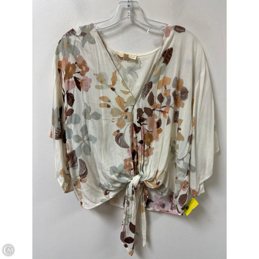 Top Long Sleeve By Lovestitch In Floral Print, Size: M