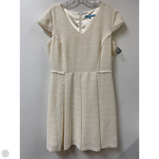 Dress Casual Short By Antonio Melani In Cream, Size: L