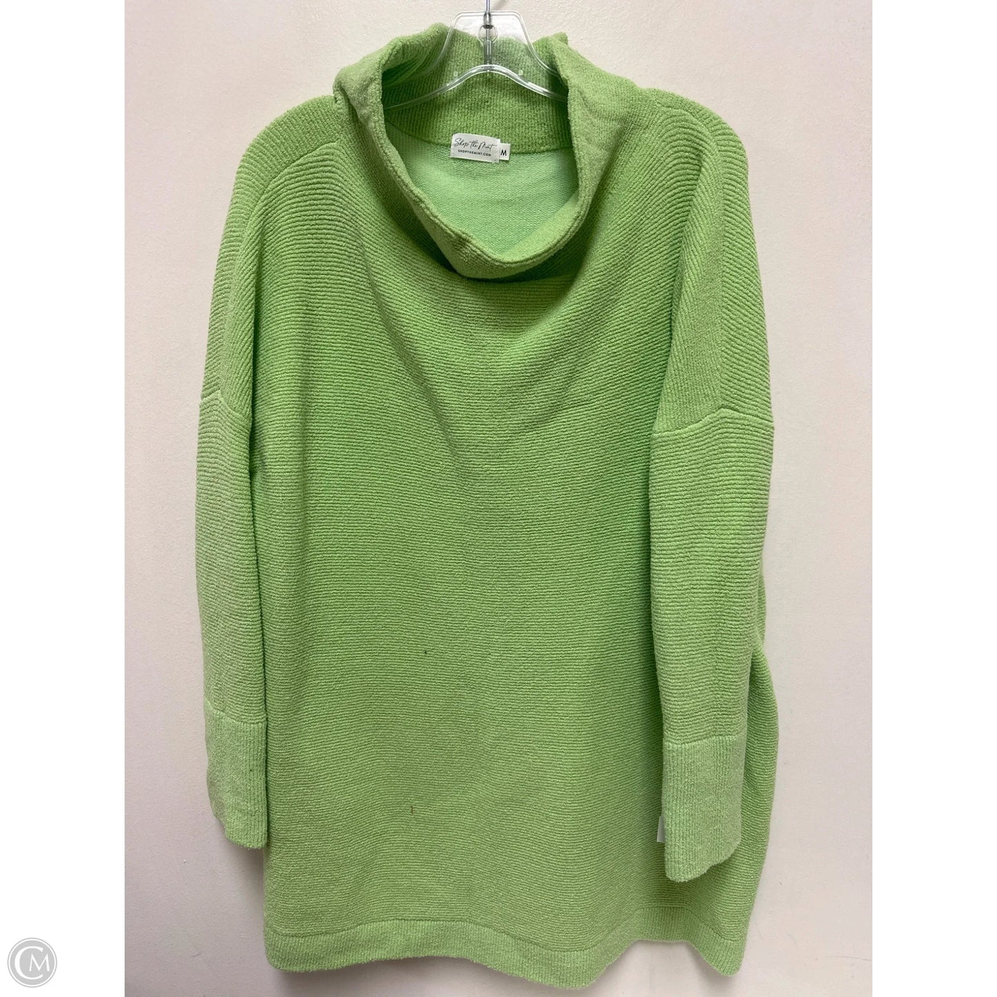 Tunic Long Sleeve By Clothes Mentor In Green, Size: M
