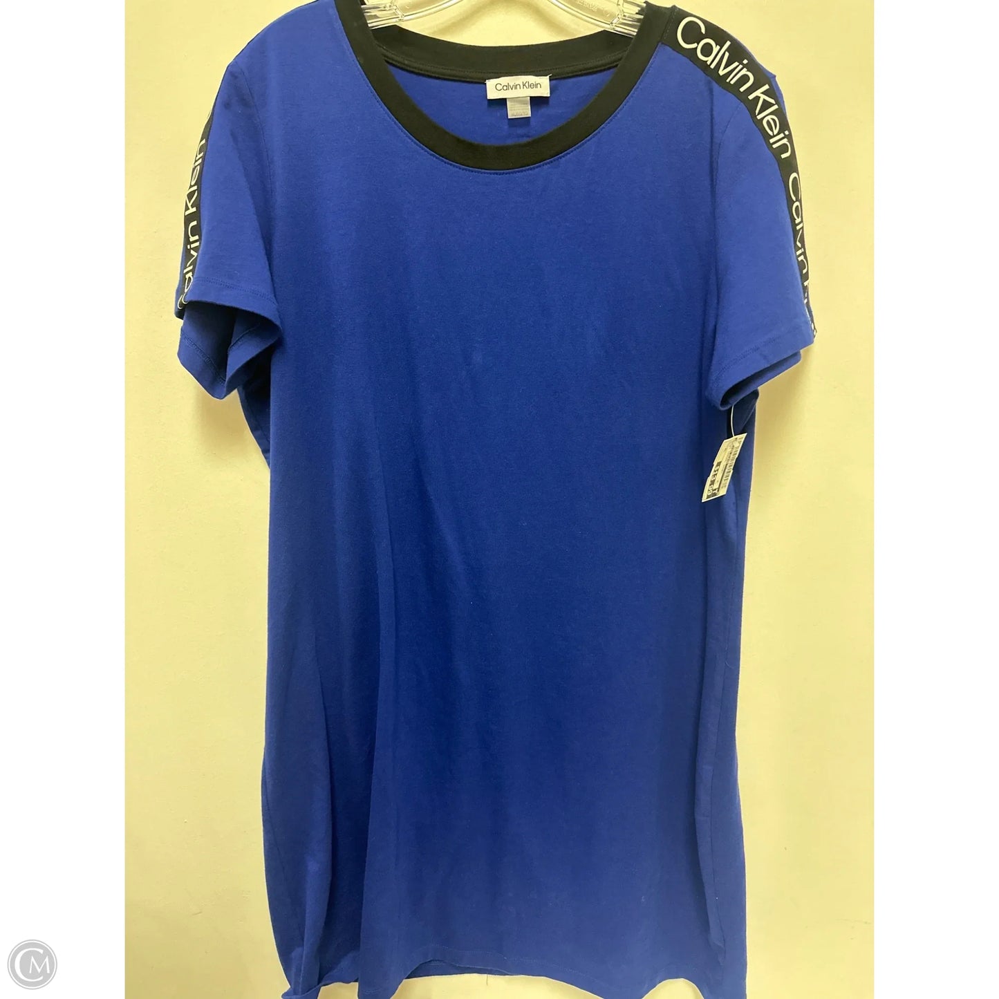 Dress Casual Short By Calvin Klein In Blue, Size: Xl
