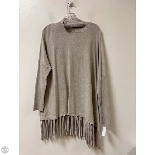 Tunic Long Sleeve By Cyrus Knits In Grey, Size: M