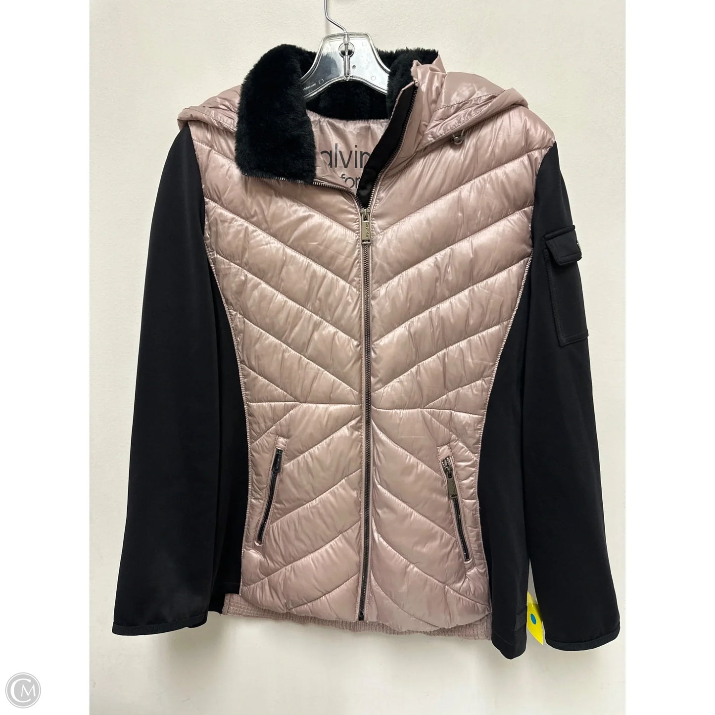 Jacket Puffer & Quilted By Calvin Klein In Pink, Size: Xl