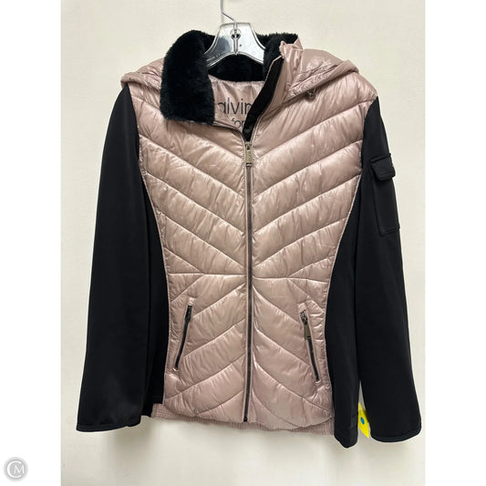Jacket Puffer & Quilted By Calvin Klein In Pink, Size: Xl