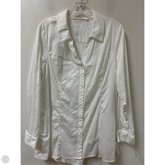 Tunic Long Sleeve By Soft Surroundings In White, Size: L