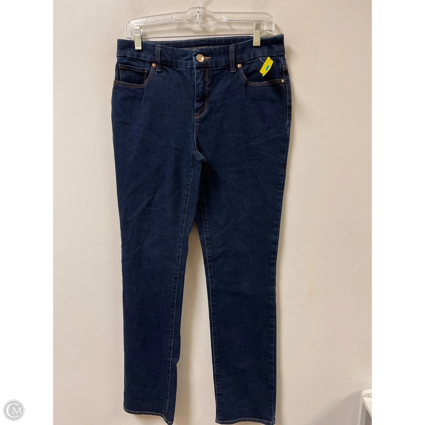 Jeans Straight By Chicos In Blue Denim, Size: 20