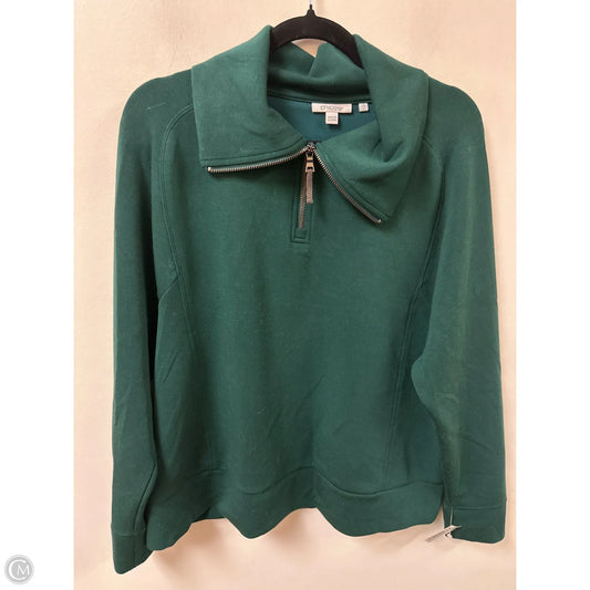 Sweater By Chicos In Green, Size: L