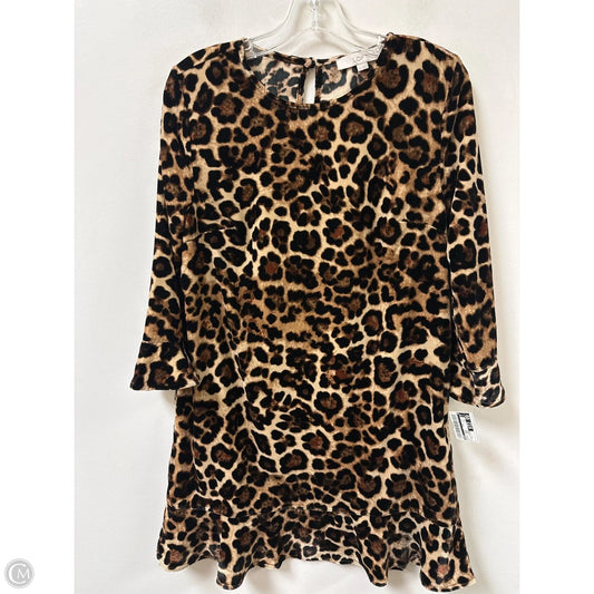 Dress Casual Short By Loft In Animal Print, Size: S