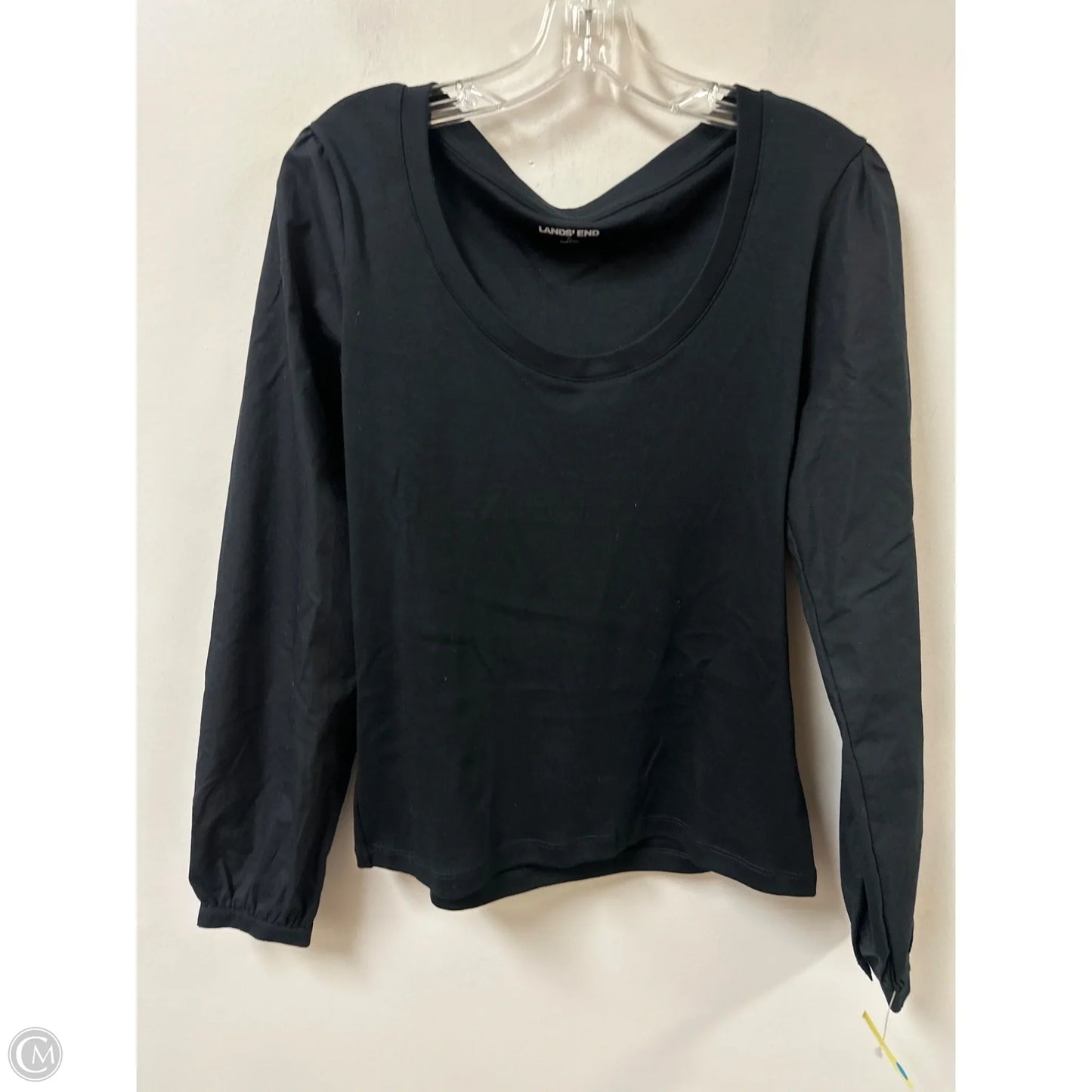 Top Long Sleeve By Lands End In Black, Size: S