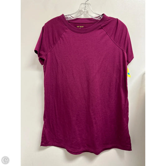 Athletic Top Short Sleeve By Tek Gear In Purple, Size: S
