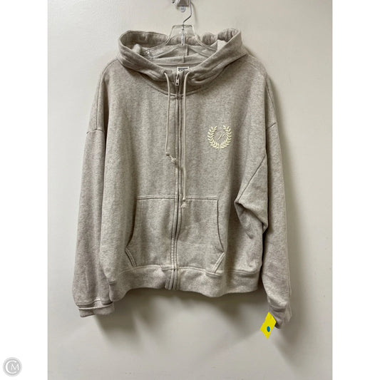 Jacket Fleece By Pink In Cream, Size: L