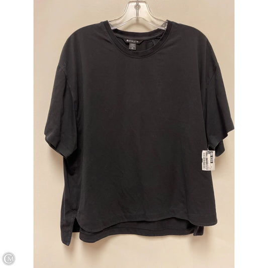 Athletic Top Short Sleeve By Athleta In Black, Size: Xl