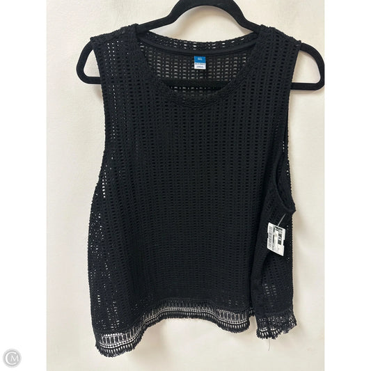 Top Sleeveless By Old Navy In Black, Size: 1x