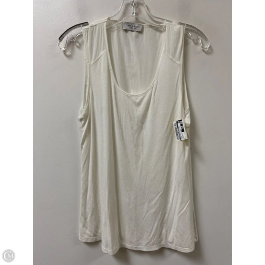 Top Sleeveless By Clothes Mentor In Cream, Size: S