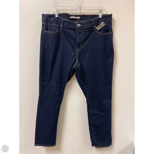 Jeans Skinny By Levis In Blue Denim, Size: 20