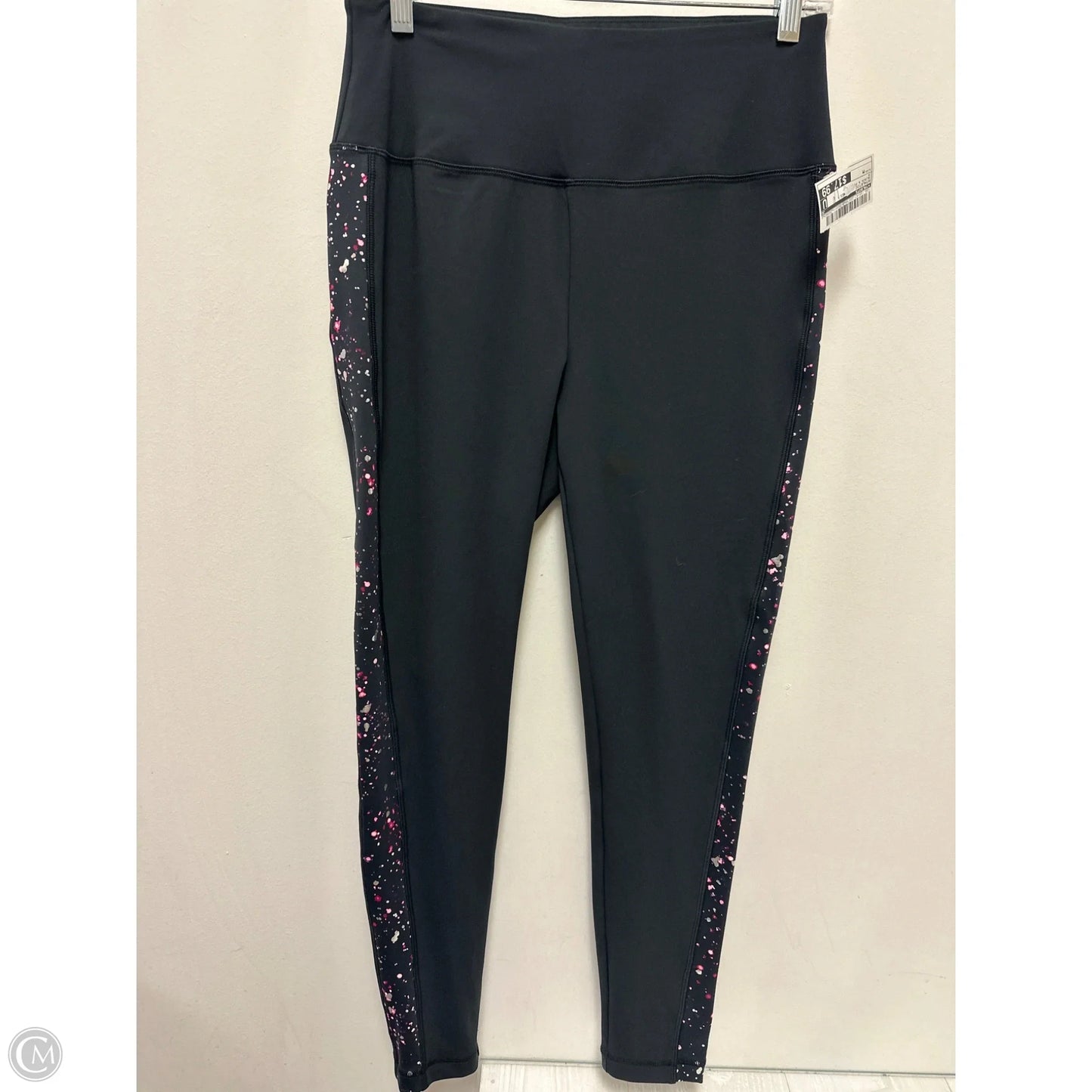 Athletic Leggings By Talbots In Black & Purple, Size: M