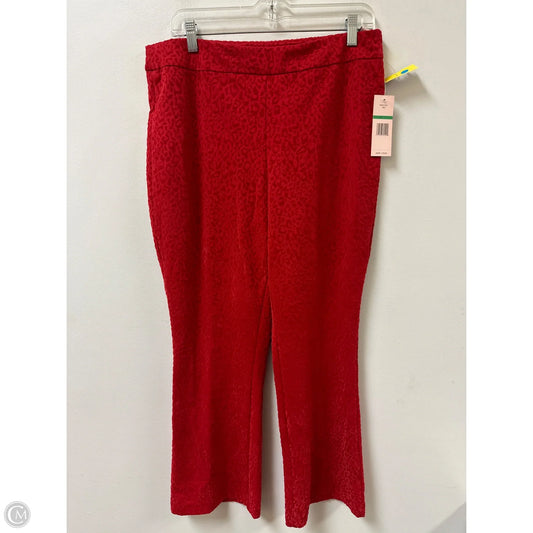Pants Leggings By Nanette Lepore In Red, Size: L