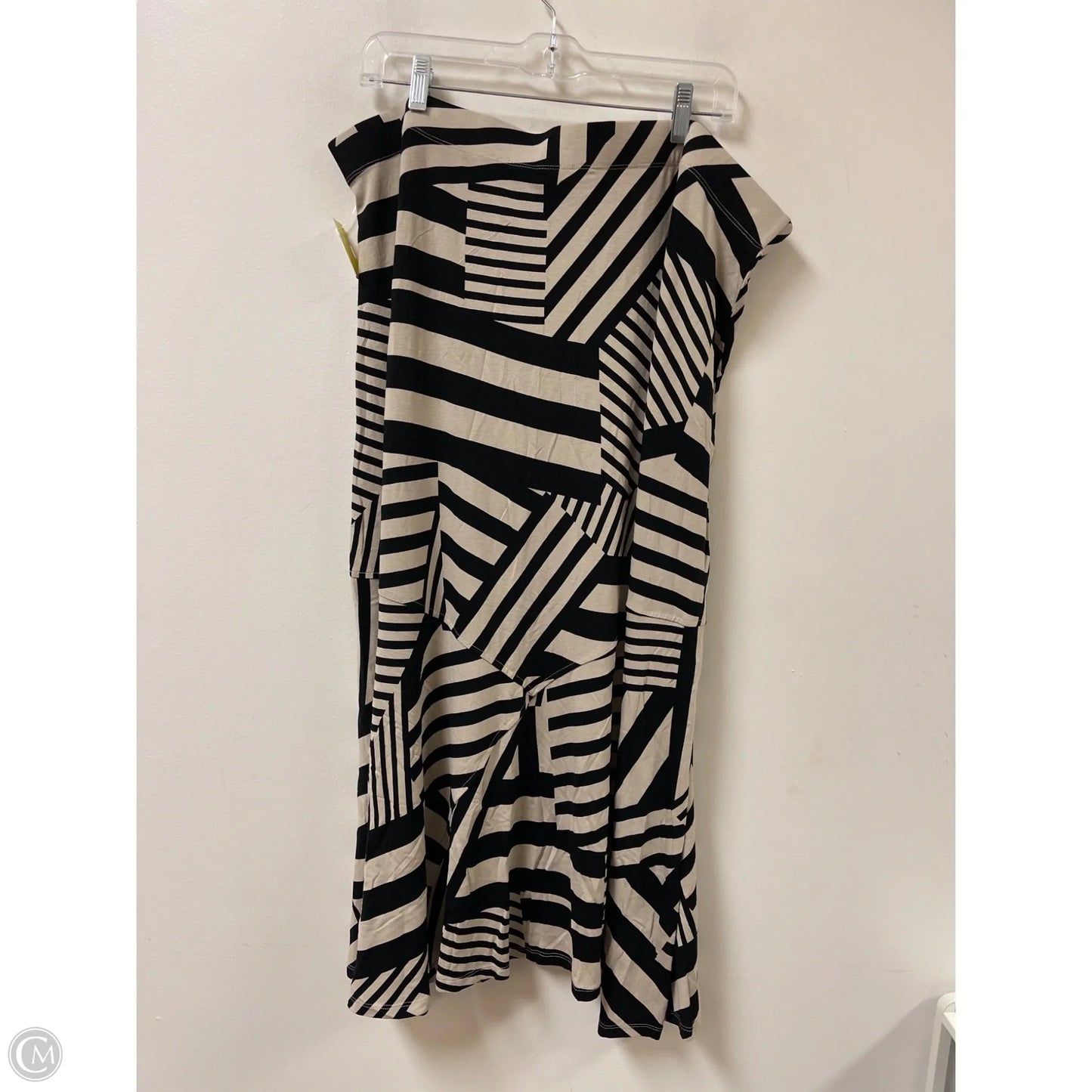 Skirt Maxi By Chicos In Black & Cream, Size: 1x