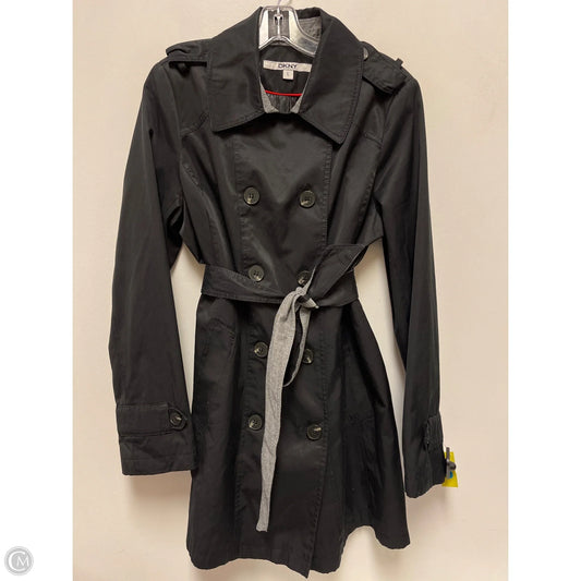 Coat Peacoat By Dkny In Black, Size: L