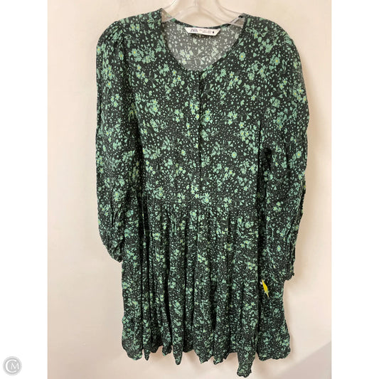 Dress Casual Short By Zara In Green, Size: L