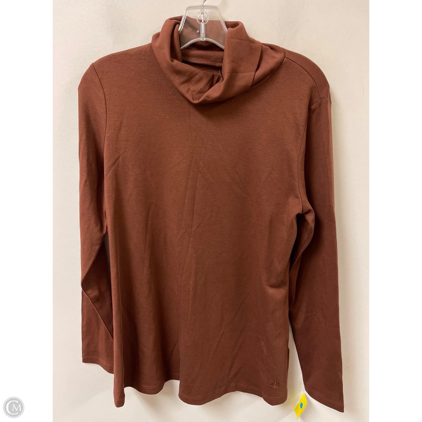 Top Long Sleeve By Isaac Mizrahi Live Qvc In Brown, Size: M