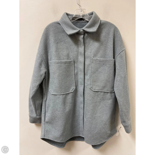 Jacket Shirt By Merokeety In Blue, Size: M
