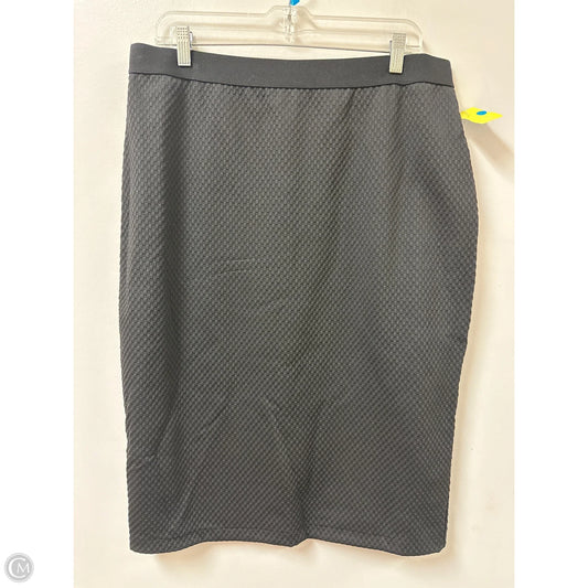 Skirt Midi By Alfani In Black, Size: L