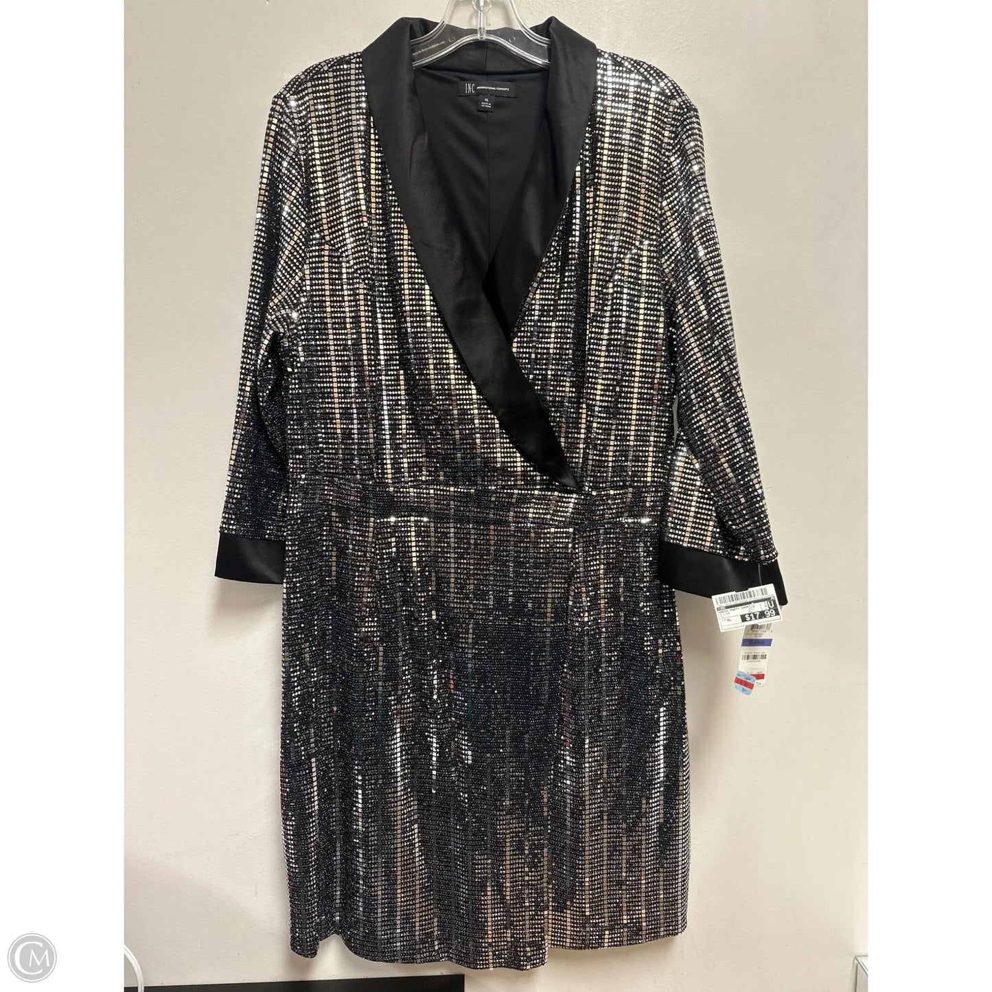 Dress Party Short By Inc In Silver, Size: Xl