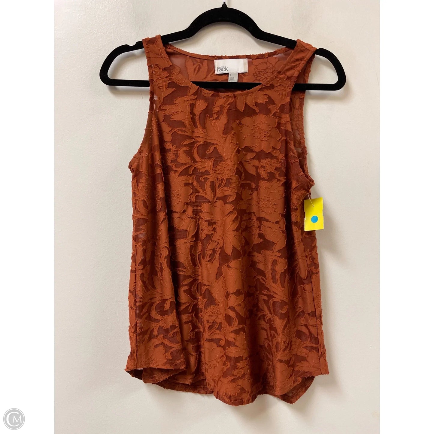 Top Sleeveless By Nordstrom In Orange, Size: S