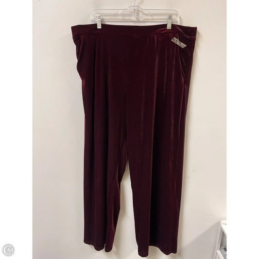 Pants Lounge By Time And Tru In Red, Size: 2x