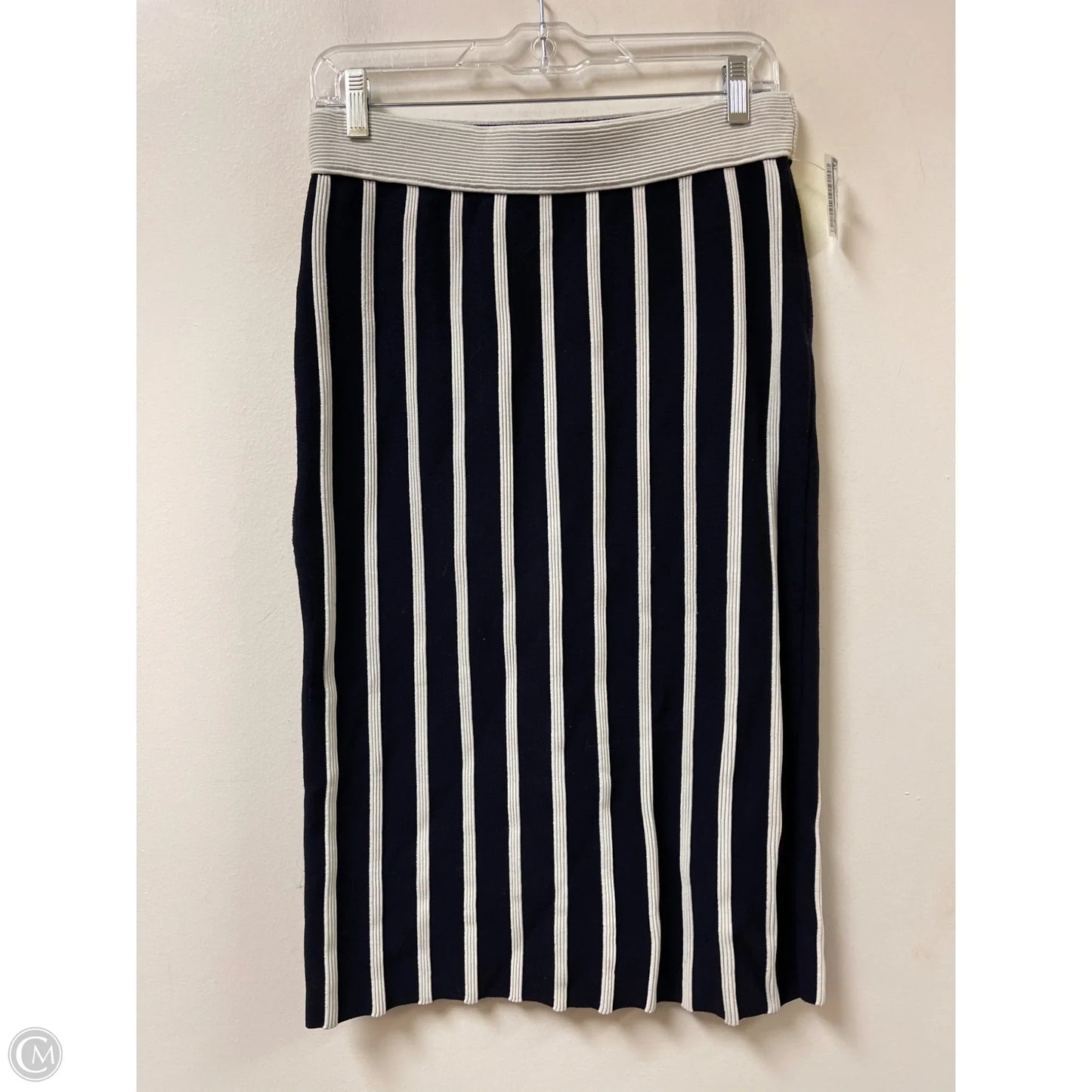 Skirt Midi By Ann Taylor In Navy, Size: S