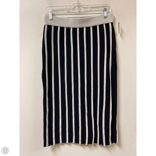 Skirt Midi By Ann Taylor In Navy, Size: S