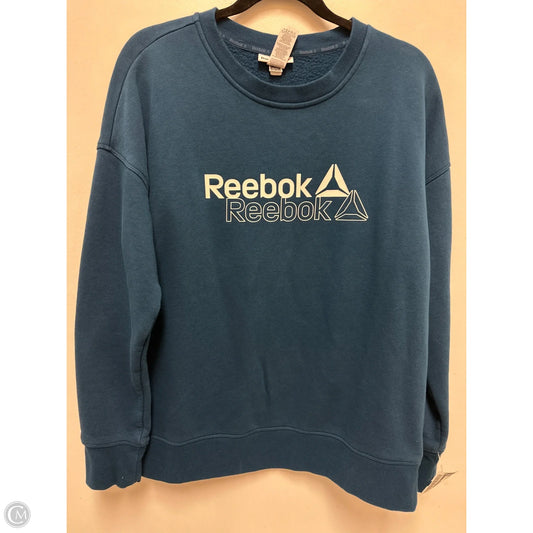 Sweatshirt Crewneck By Reebok In Blue, Size: M