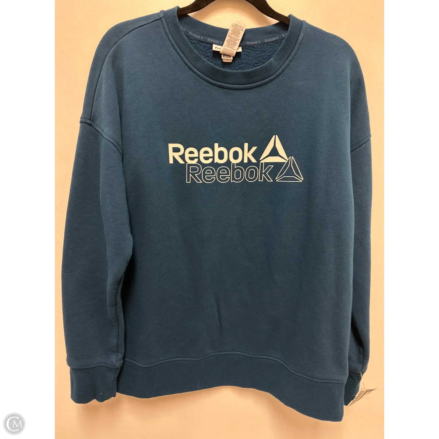 Sweatshirt Crewneck By Reebok In Blue, Size: M