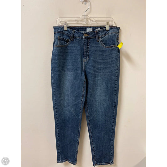 Jeans Skinny By Time And Tru In Blue Denim, Size: 12