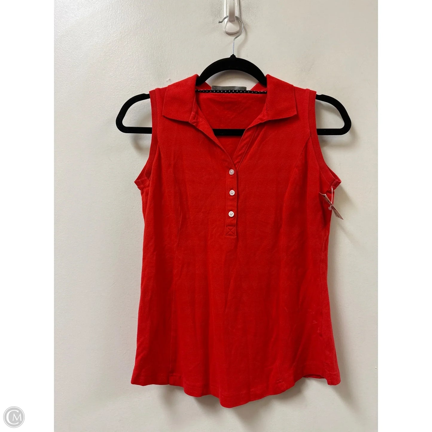 Top Sleeveless By Lee In Red, Size: S