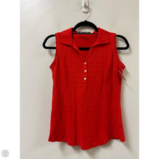 Top Sleeveless By Lee In Red, Size: S