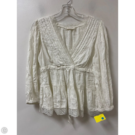 Top Long Sleeve By Lucky Brand In Cream, Size: S