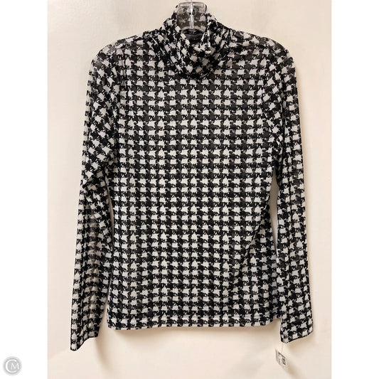 Top Long Sleeve By White House Black Market In Black & White, Size: S