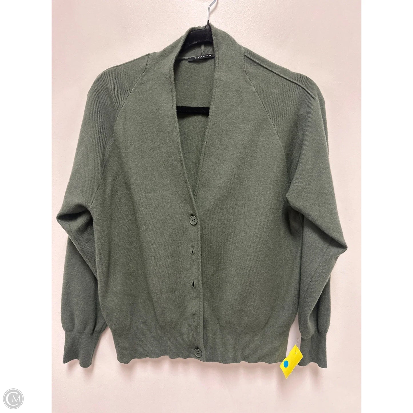 Sweater Cardigan By T Tahari In Green, Size: S