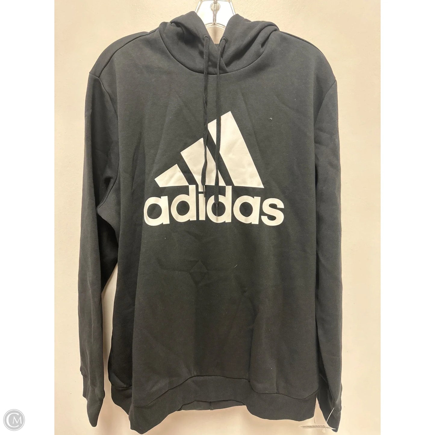 Athletic Sweatshirt Hoodie By Adidas In Black, Size: 2x