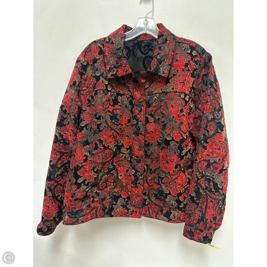 Blazer By Clothes Mentor In Red, Size: Xl