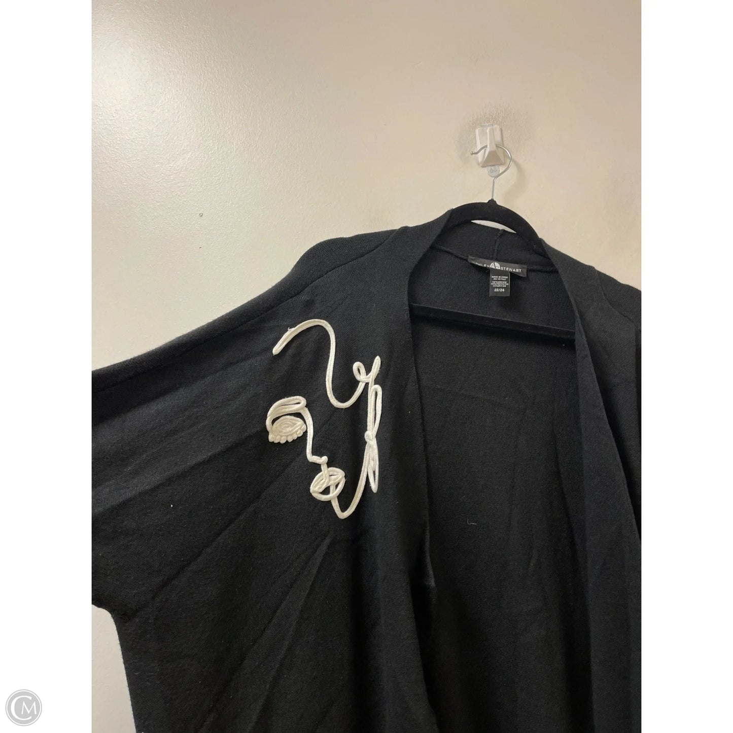 Sweater Cardigan By Ashley Stewart In Black, Size: 3x