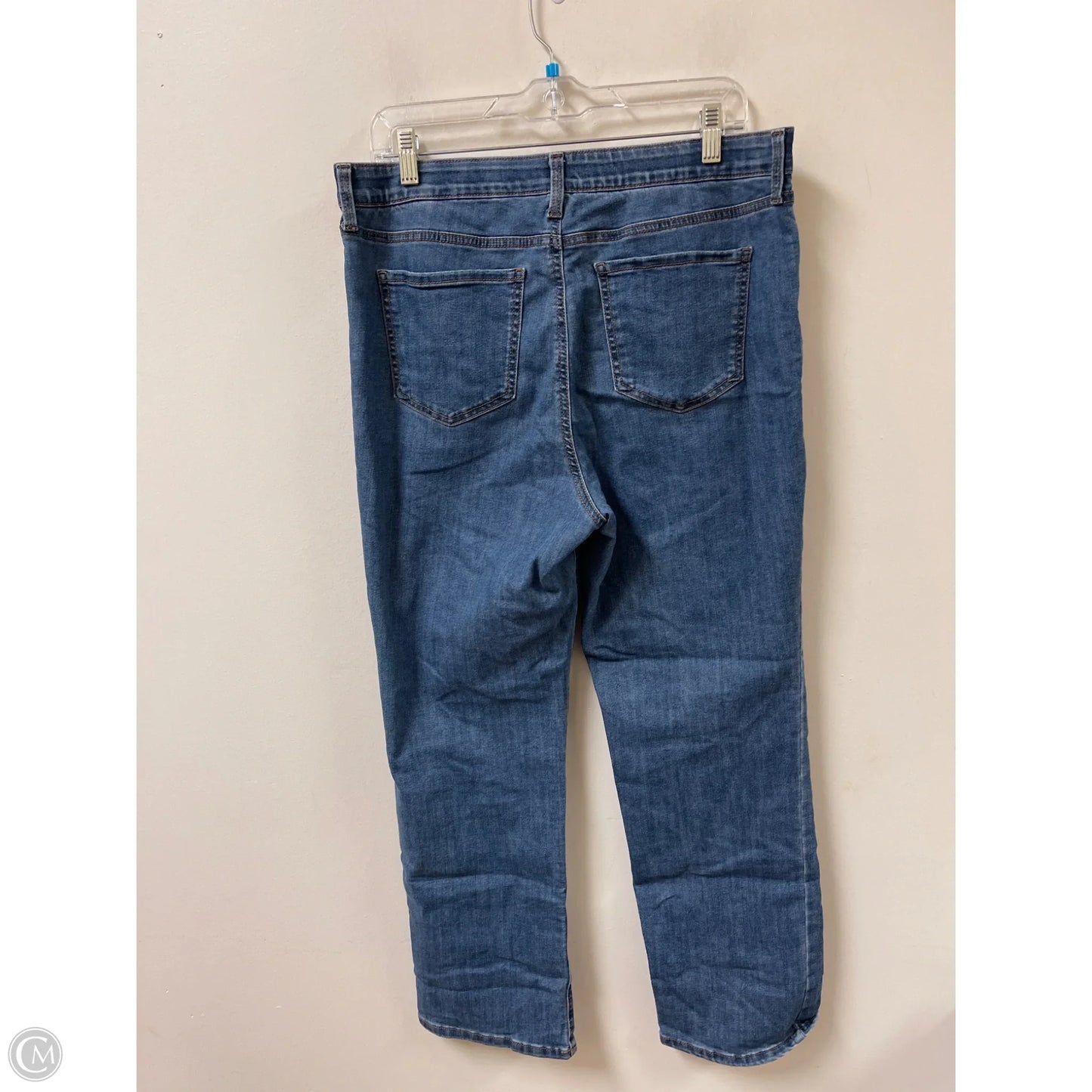 Jeans Straight By Kim Rogers In Blue Denim, Size: 12