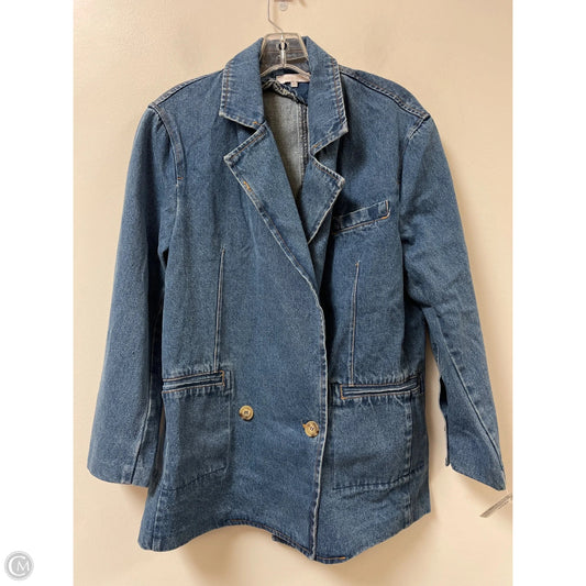 Blazer By Olivaceous In Blue Denim, Size: S