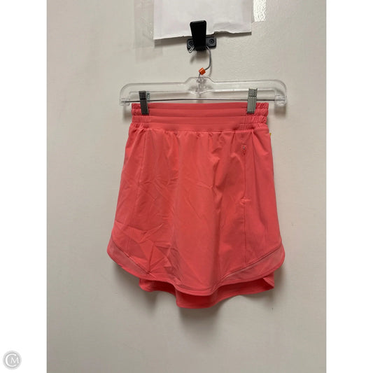 Athletic Skort By Lululemon In Coral, Size: 2