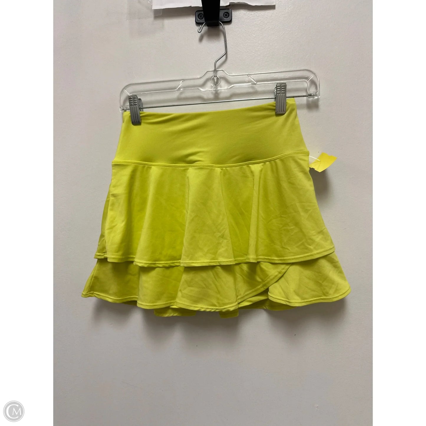 Athletic Skort By Clothes Mentor In Yellow, Size: Xs