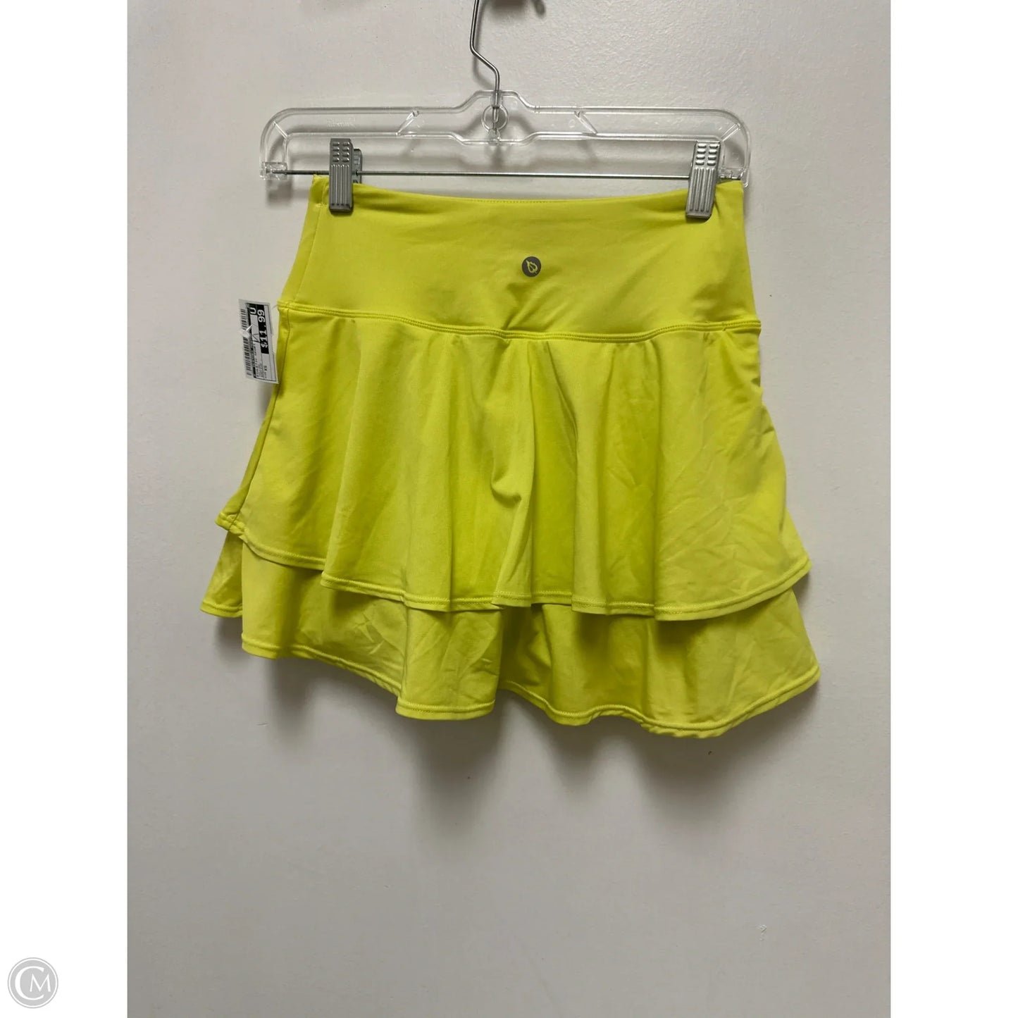 Athletic Skort By Clothes Mentor In Yellow, Size: Xs