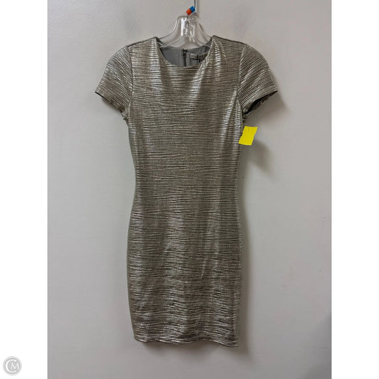 Dress Designer By Alice + Olivia In Gold, Size: 0